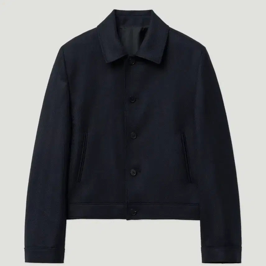 [BUNJANG] Elwood Marcos Wool Trucker Jacket Navy / [44] 엘무드 마르코스 울 트러커 네이비