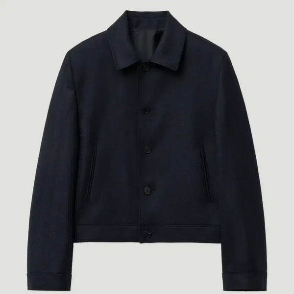 [BUNJANG] Elwood Marcos Wool Trucker Jacket Navy / [44] 엘무드 마르코스 울 트러커 네이비