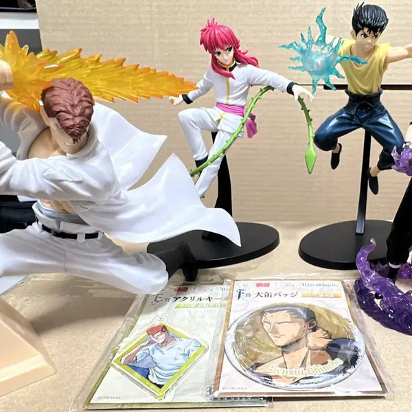 [BUNJANG] Yu Yu Hakusho 4 Types Figures & 2 Types Goods Bundle Set / 유유백서 피규어 4종 굿즈 일괄