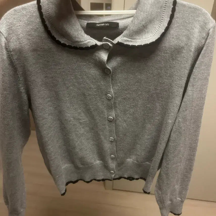[BUNJANG] Kenneth Lady Gray Cardigan / 케네스레이디 가디건 회색