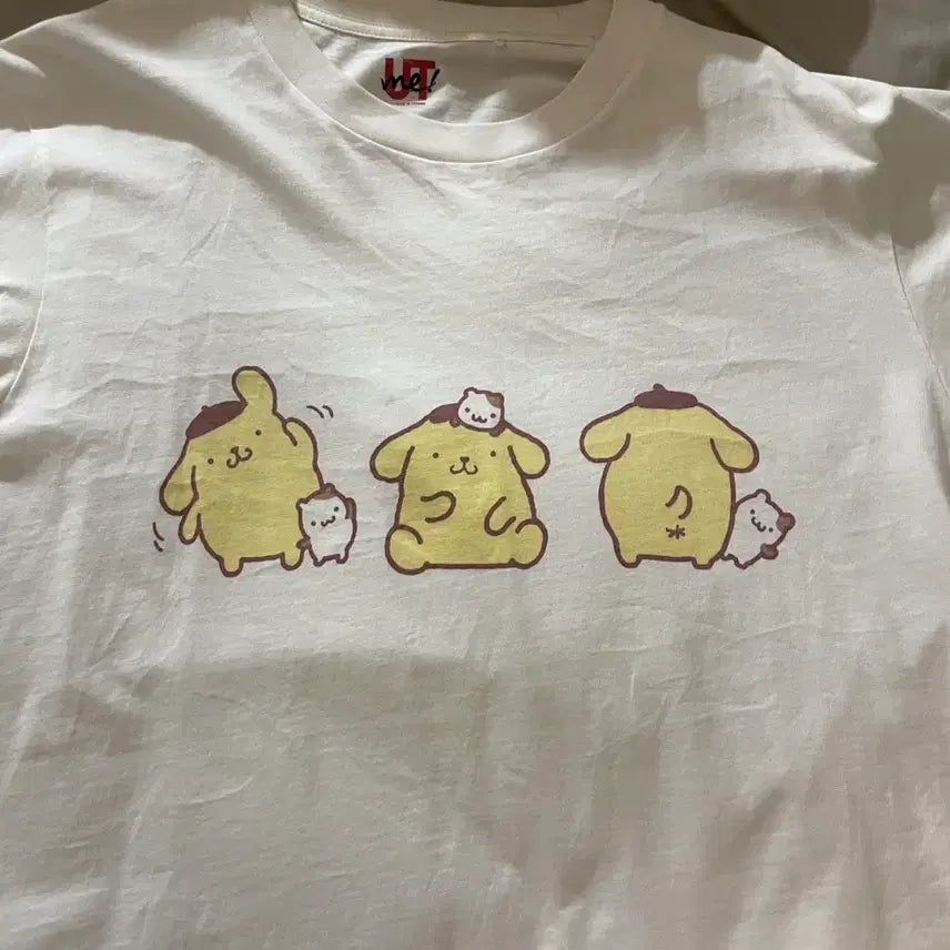 [BUNJANG] Sanrio Pompompurin x Uniqlo UT T-Shirt / 산리오 폼폼푸린 유니클로 티셔츠 유티 UT