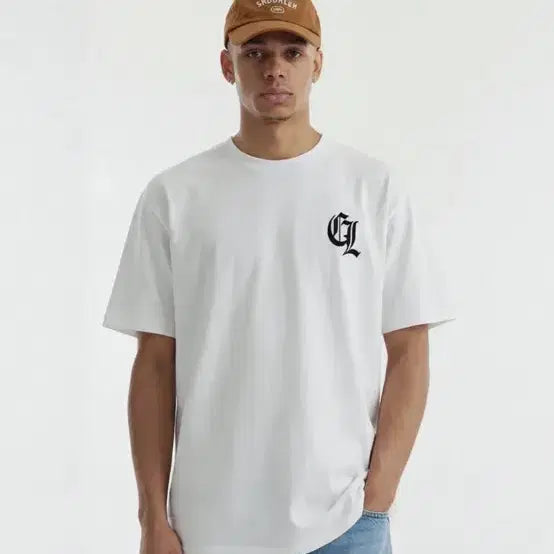 [BUNJANG] Creamsoda Lab White Short Sleeve T-Shirt M / 크림소다랩 프론트 흰색 반팔 m 새상품