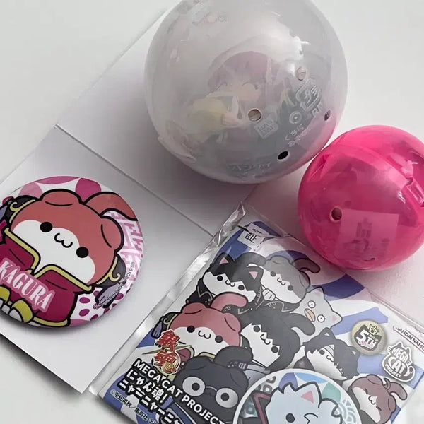 [BUNJANG] Gintama Kagura Mogumogu, Enjou Mejilushi Gacha, MegaHouse MegaCat Badge Set / 은혼) 카구라 모구모구, 염상 메지루시 가챠, 메가하우스 메가캣 뱃지