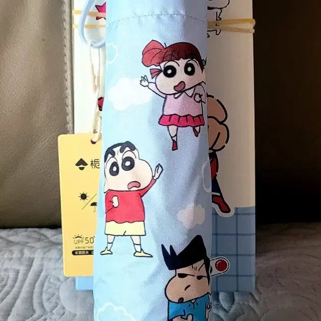 [BUNJANG] Crayon Shin-chan 3-Section Folding Sun Umbrella (New, Unsealed) / 짱구는 못말려 짱구 캐릭터 3단접이식 양산/우산(미개봉새상품)