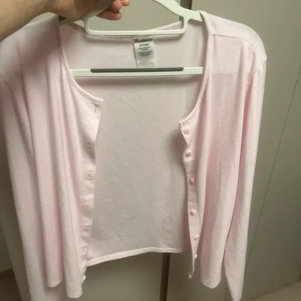 [BUNJANG] Women's Pink Cardigan XL / 핑크 가디건 XL