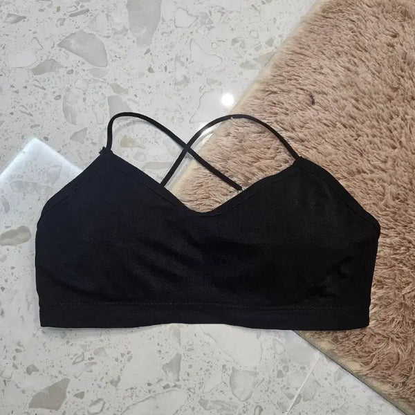 [BUNJANG] Black Sports Bra Top / 블랙 스포츠 브라탑