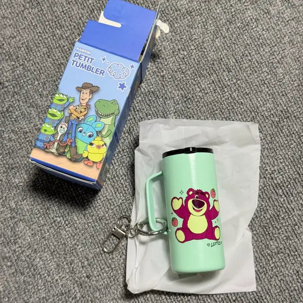 [BUNJANG] Disney Toy Story Lotso Bear Mini Tumbler Keychain / 토이스토리 랏소베어 미니 텀블러 키링 미사용 새 상품