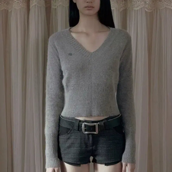 [BUNJANG] Bohemian Seoul Slim Fit Angora Knit Beige / 보헤미안서울 슬림핏 앙고라 니트 베이지