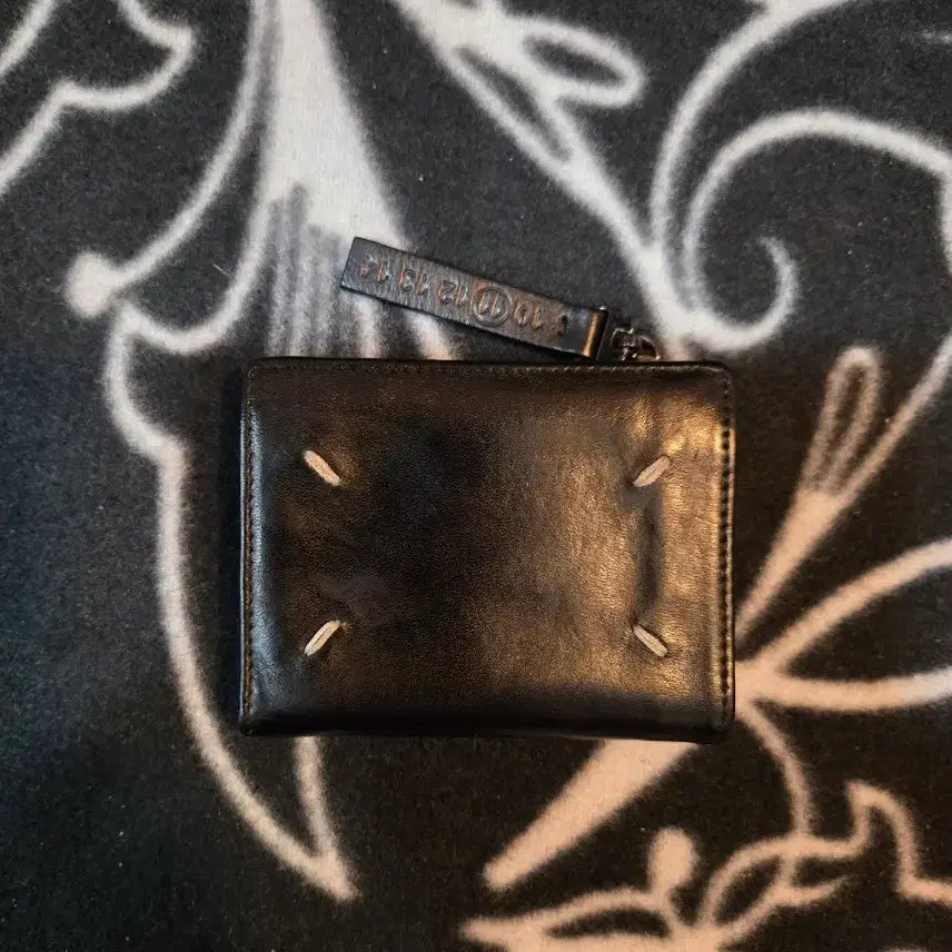 [BUNJANG] Maison Margiela Zipper Wallet Black Leather / Maison Margiela메종마르지엘라 지퍼반지갑 블랙  정품 이태리