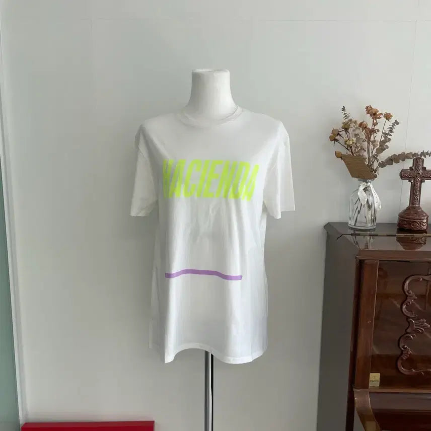 [BUNJANG] 6397 Ivory Printing T-Shirt / [6397] 아이보리 프린팅 티셔츠