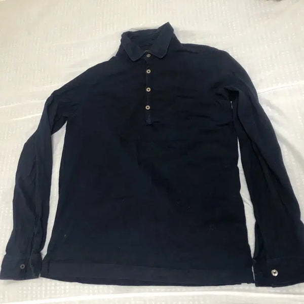[BUNJANG] Massimo Dutti Cotton Long-Sleeve Polo T-Shirt / 마시모두띠 코튼 폴로 긴소매 티셔츠