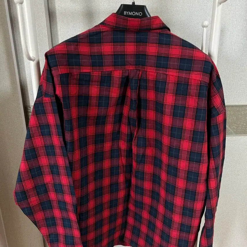 [BUNJANG] Men's Checkered Long-Sleeve Shirt / 남성 체크 남방