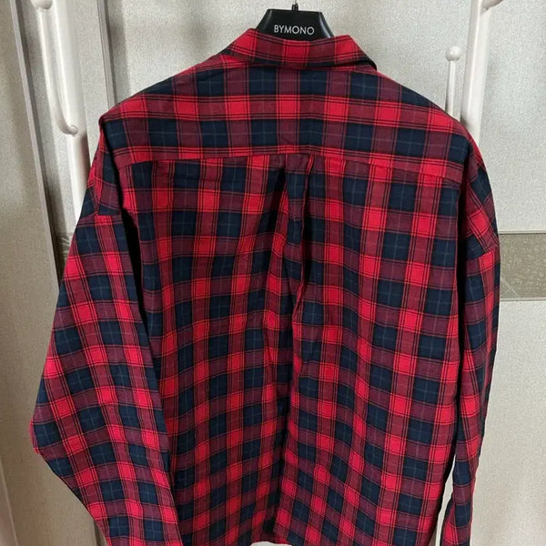 [BUNJANG] Men's Checkered Long-Sleeve Shirt / 남성 체크 남방