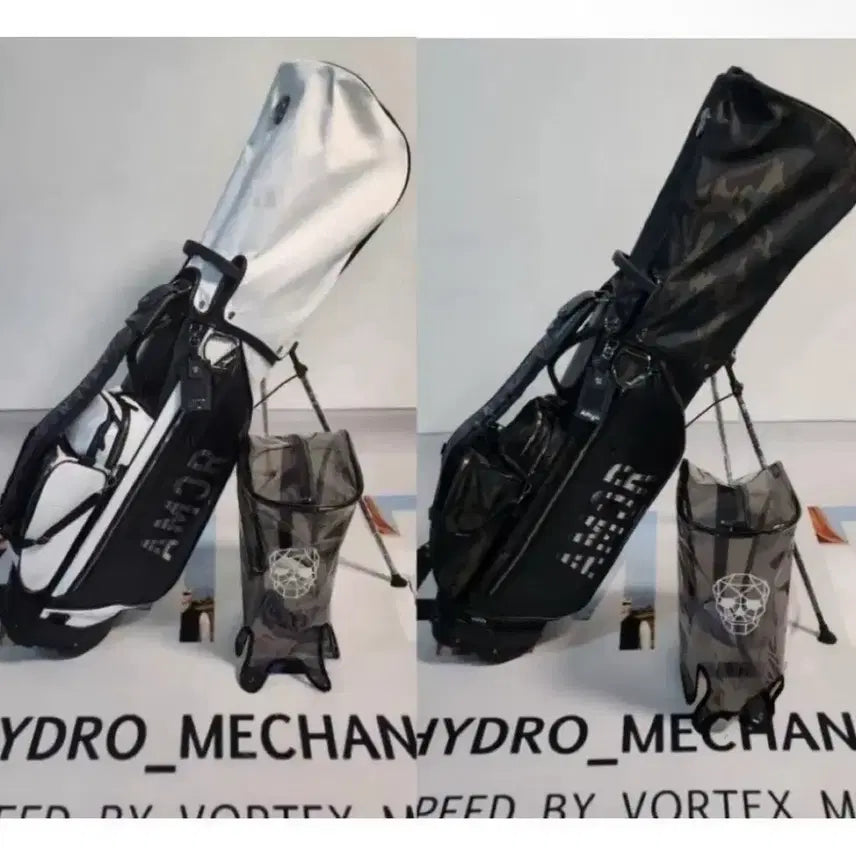 [BUNJANG] Amazingcree Stand Bag Golf Bag Caddy Bag White/Black / 국내배송) 어메이징크리 스탠드백 골프백 캐디백 화이트