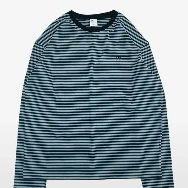 [BUNJANG] The Coldest Moment Mini Logo Stripe Long Sleeve / 더콜디스트모먼트 mini logo stripe long sleeve