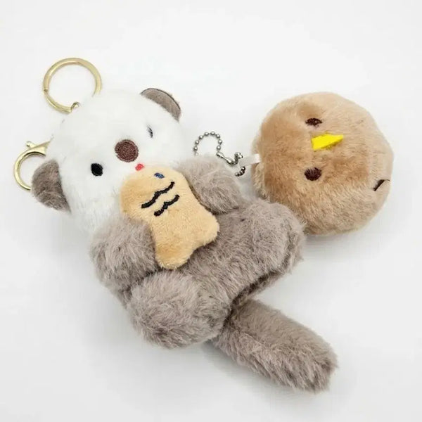 [BUNJANG] Kiwi Bird & Sea Otter Plush Keychains (Bundle Set) / 키위새, 해달 인형 키링(일괄)