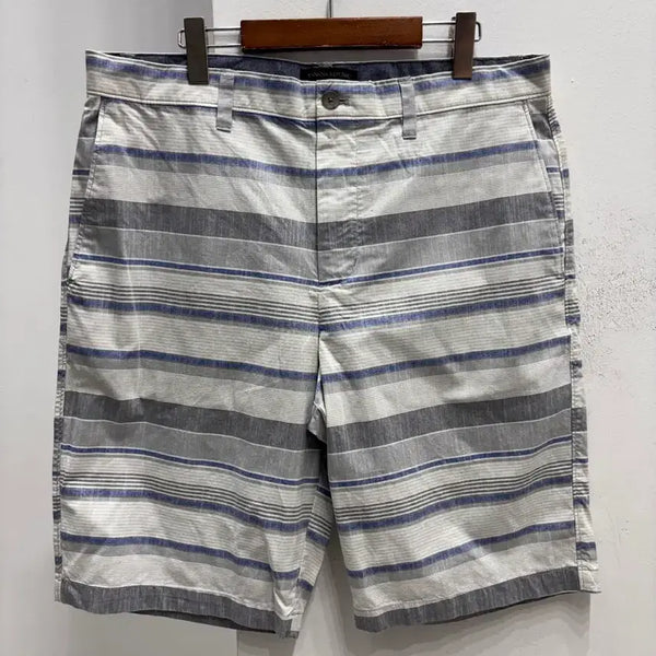 [BUNJANG] Banana Republic Men's Striped Shorts White/Blue Size 35 / 바나나리퍼블릭 남자35 스트라이프반바지 화이트블루 새상품