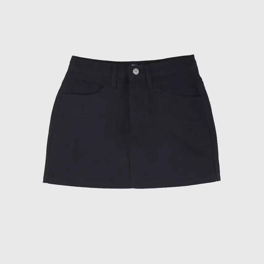 [BUNJANG] Gooze Stretchy Skirt Pants - Black L / 구즈 난스판 치마바지 - 블랙 L