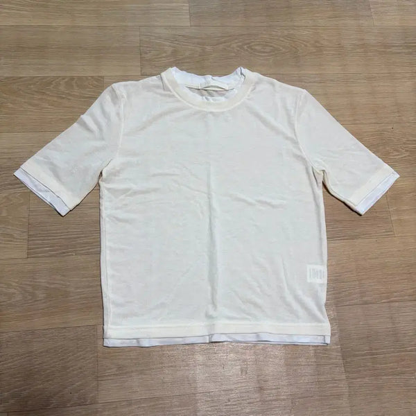 [BUNJANG] Women's Short Sleeve T-Shirt Ivory / 새상품)여성 반팔 티셔츠 아이보리