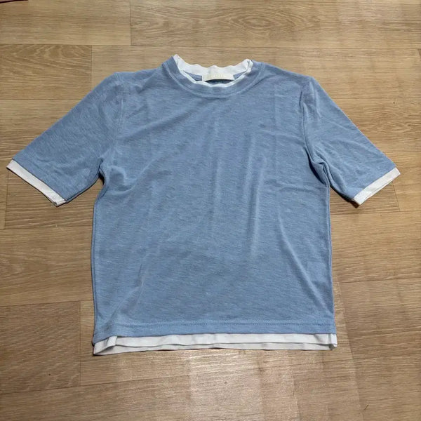 [BUNJANG] Women's Short Sleeve T-Shirt Sky Blue / 새상품)여성 반팔 티셔츠 스카이블루