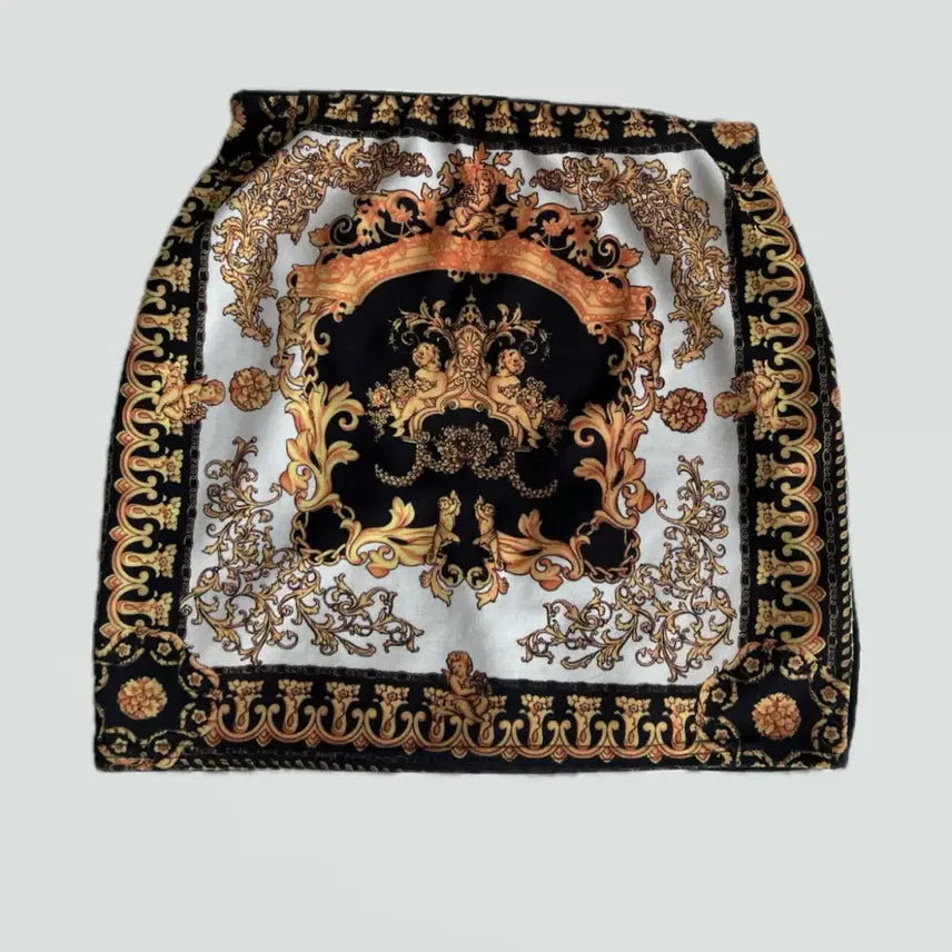 [BUNJANG] Vintage Baroque Pattern Skirt / 빈티지 바로크 패턴 스커트 치마