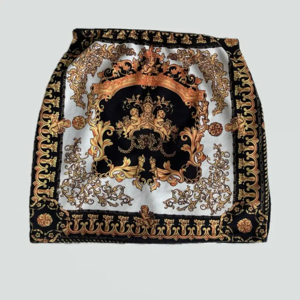 [BUNJANG] Vintage Baroque Pattern Skirt / 빈티지 바로크 패턴 스커트 치마