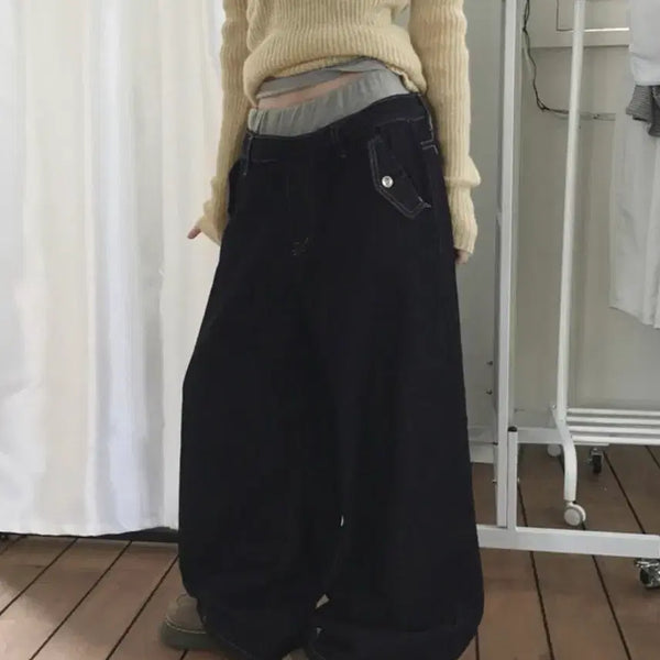 [BUNJANG] Unvirty TRON Non-Fade Denim Long Pants / 언버티 트론 논페이드 데님 롱팬츠
