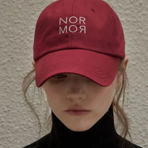 [BUNJANG] Nomar Symbol Baseball Cap Burgundy / 새상품) 노머 심볼 베이스 볼 캡 버건디
