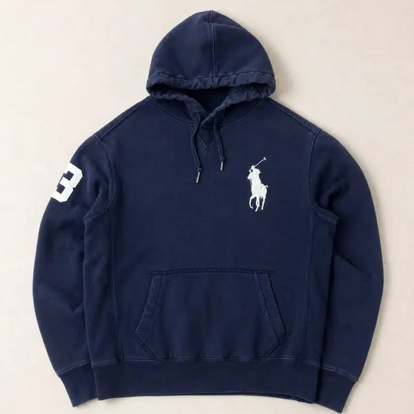[BUNJANG] Polo Ralph Lauren Big Pony Navy Hoodie / Polo 폴로 랄프로렌 빅포니 네이비 후드티 P539