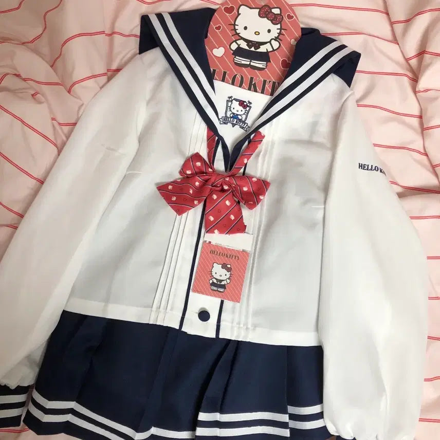 [BUNJANG] Hello Kitty Don Quixote Sailor Uniform Set / 키티 돈키호테 교복 세라복