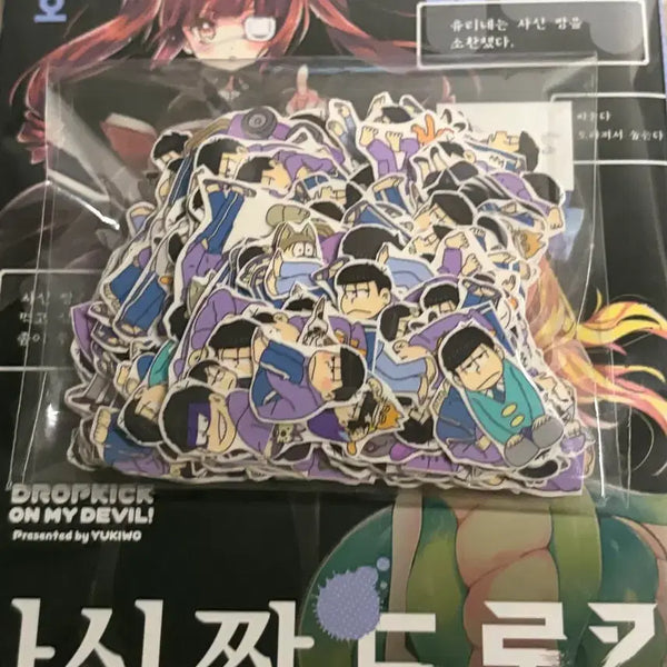 [BUNJANG] Osomatsusan Ichimatsu Die-Cut Stickers (Transparent) / 오소마츠상 이치마츠 인컷 스티커 투명 교신
