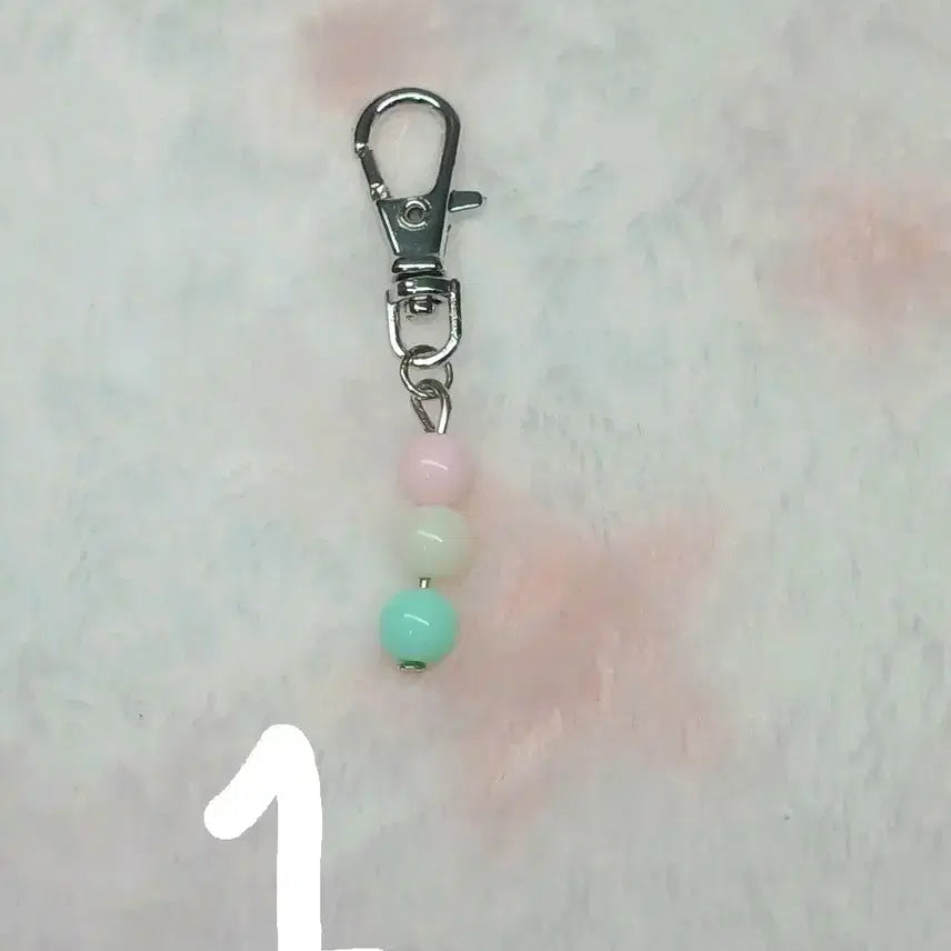 [BUNJANG] Handmade Dango Bead Keychain / 당고비즈키링 (옵션 1 / 2 선택)