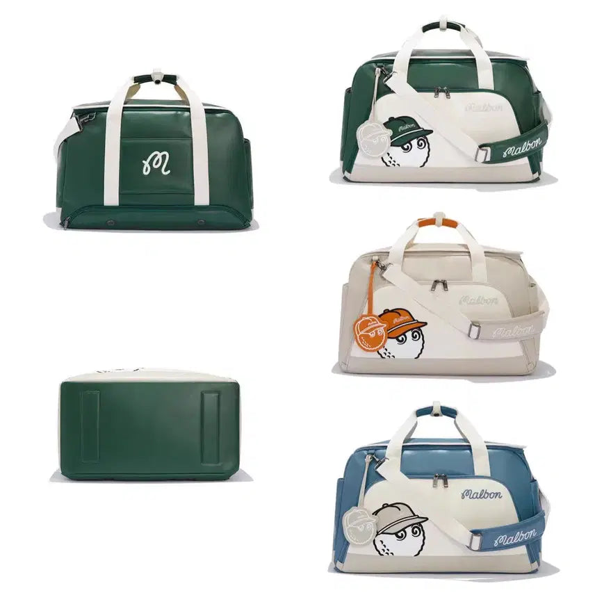 [BUNJANG] Malbon Golf Clubhouse Signature Boston Bag / 골프 보스턴백