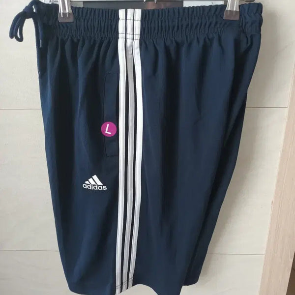 [BUNJANG] Adidas Navy Polyester Training Shorts Size L / 아디다스 반바지 네이비 L 새상품