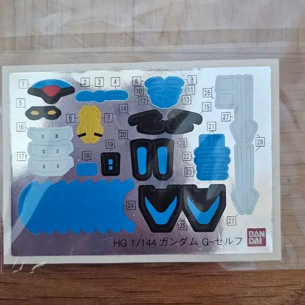 [BUNJANG] Bandai HG 1/144 Gundam G-Self Foil Sticker / HG 1/144 건담 G셀프 호일 스티커