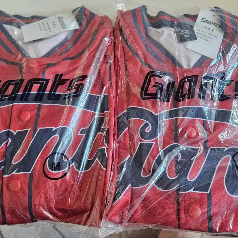 [BUNJANG] Lotte Giants Cloud Red Baseball Jersey / 롯데자이언츠 클라우드 레드 유니폼입니다