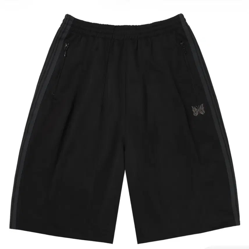 [BUNJANG] Needles x LHP Track Shorts Poly Smooth Black / 니들스 x LHP 트랙 쇼츠 폴리 스무스 블랙