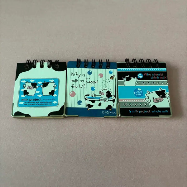 [BUNJANG] Milk Mini Notebook Set (3 Types) / 세트) 밀크 미니수첩 고전문구 3종