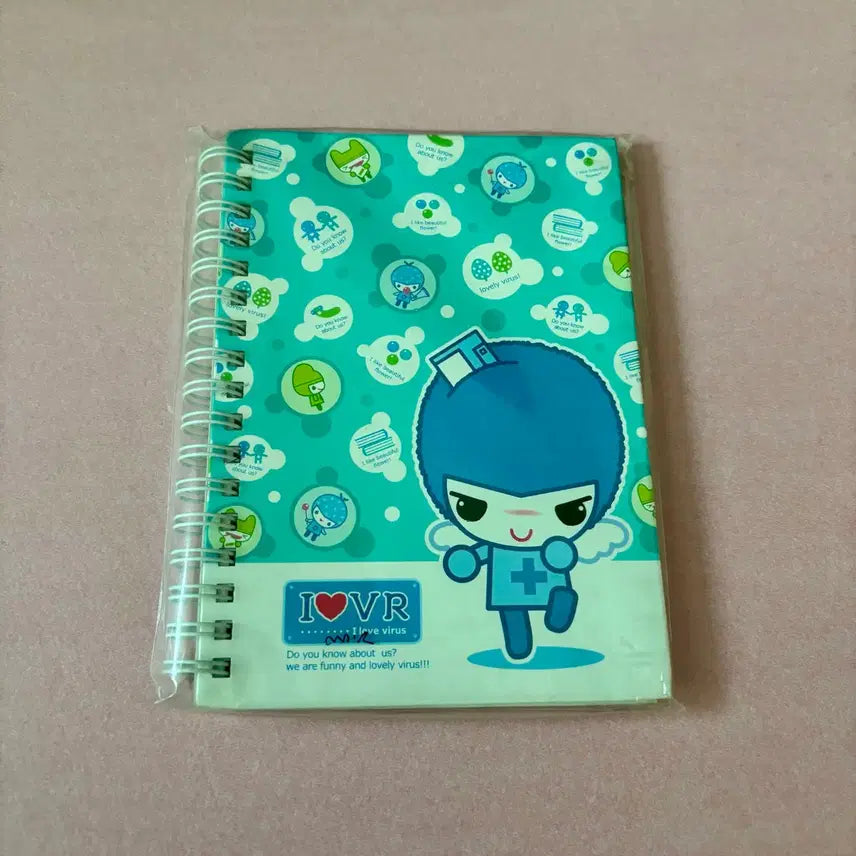 [BUNJANG] Wawa109 "I Love Virus" Notebook / 와와109 아이러브바이러스 수첩 노트 고전문구