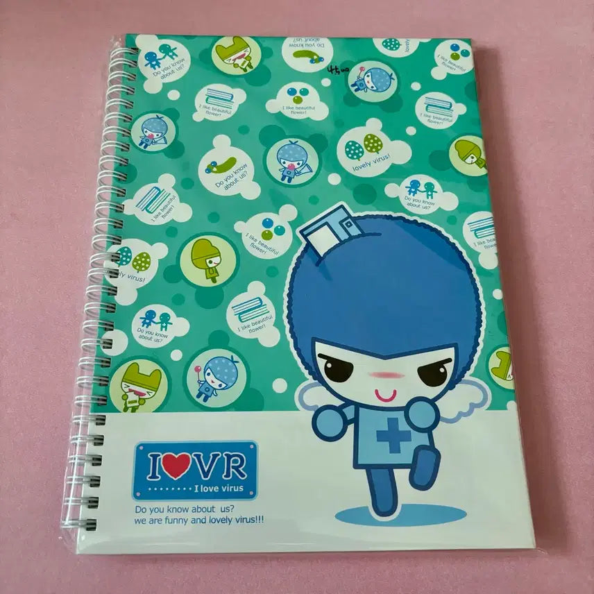 [BUNJANG] Wawa109 I Love Virus Notebook / 와와109 아이러브바이러스 노트 수첩 고전문구
