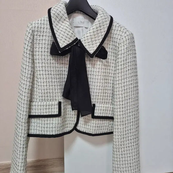 [BUNJANG] Line Edition Tweed Suit Set (Size 55) / 라인 애디션 트위드 정장세트 55사이즈
