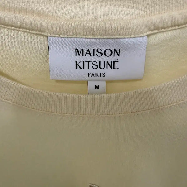 [BUNJANG] Maison Kitsuné Baby Fox Patch Cropped T-shirt / 메종키츠네 베이비 폭스 패치 크롭티셔츠