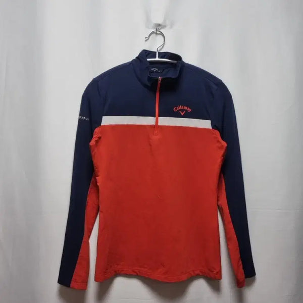 [BUNJANG] Callaway Golf Men's Long Sleeve Half-Zip Pullover Shirt / 캘러웨이 골프 반집업 긴팔 티셔츠