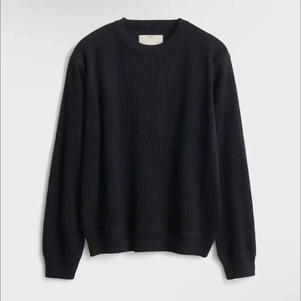 [BUNJANG] Pottery Cotton Silk Crewneck Knit Black / 포터리 코튼 실크 크루넥 니트 블랙 3