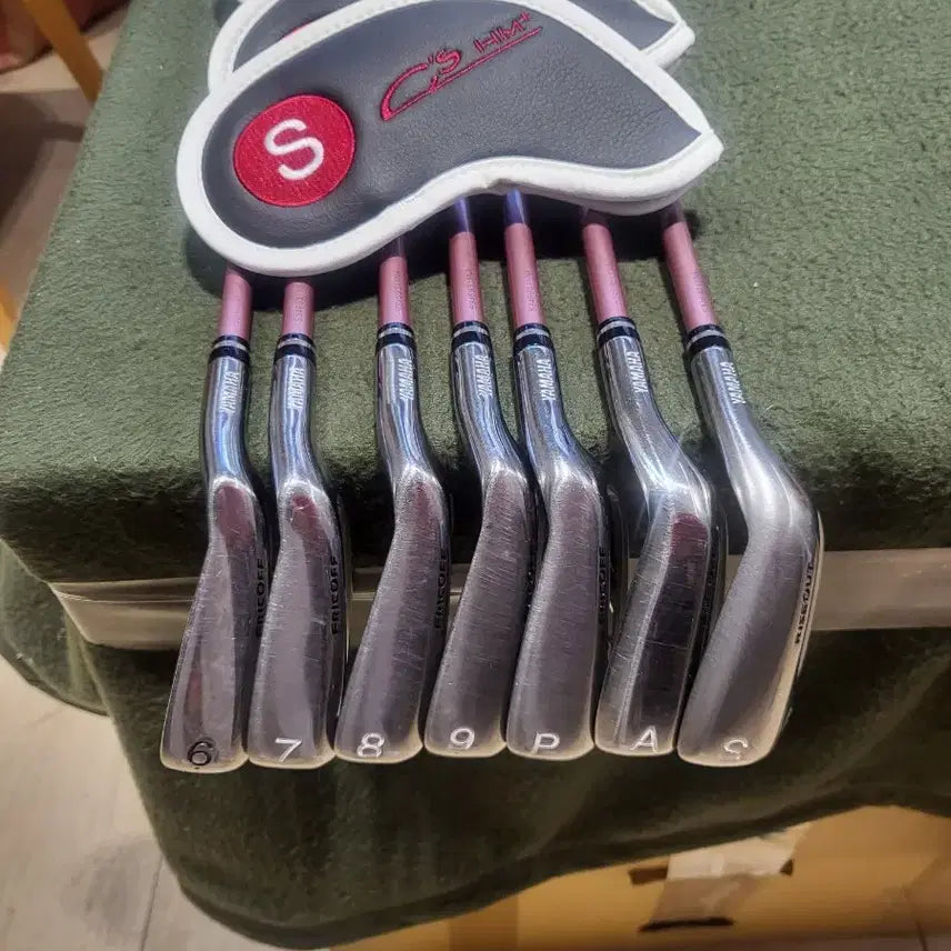 [BUNJANG] Yamaha CS HM+ Iron Set (6-Iron to S-Iron) with Cover / 야마하 아이언 세트 CS HM+ 6~S 7아이언 + 커버
