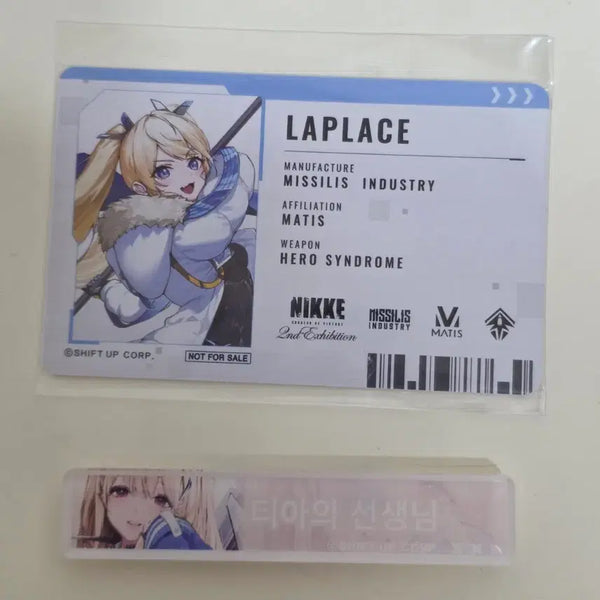 [BUNJANG] Nihke Laplace Card & Tia Acrylic Nameplate Bundle / 니케 라플라스 카드, 티아 아크릴명찰