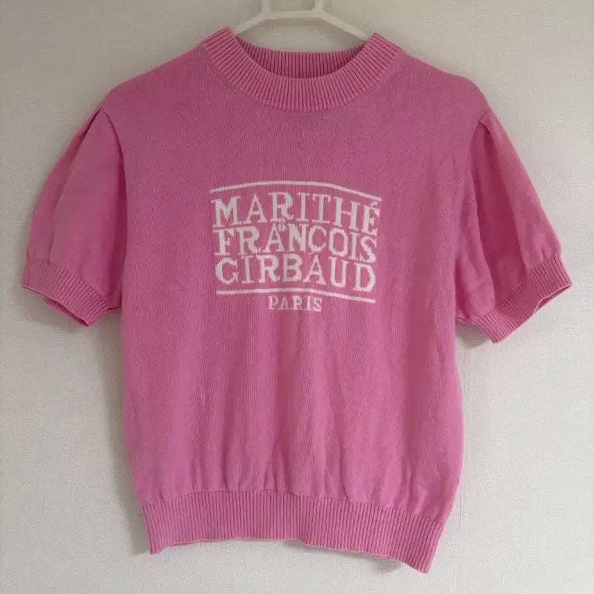 [BUNJANG] Marithe Francois Girbaud Knit Short Sleeve T-Shirt / 마리떼 니트 반팔