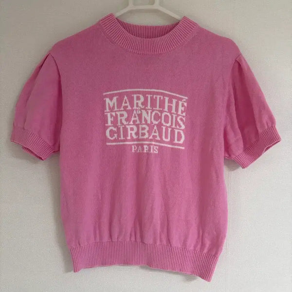 [BUNJANG] Marithe Francois Girbaud Knit Short Sleeve T-Shirt / 마리떼 니트 반팔