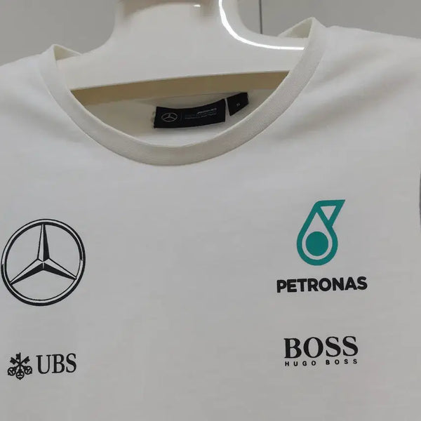 [BUNJANG] Mercedes-Benz Petronas F1 Team Spandex Blend T-Shirt Men's Size 90 / 벤츠/페트로나스스판반팔티/정품/남성90정도