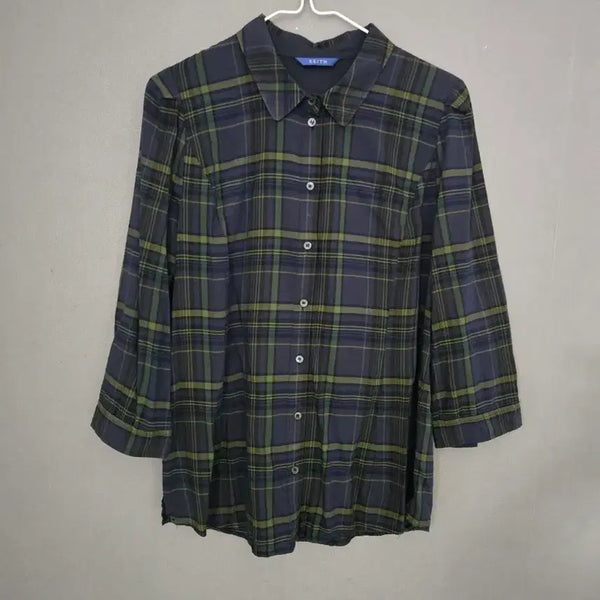 [BUNJANG] KEITH Check 3/4 Sleeve Shirt / KEITH 체크 셔츠 3/4 소매  95